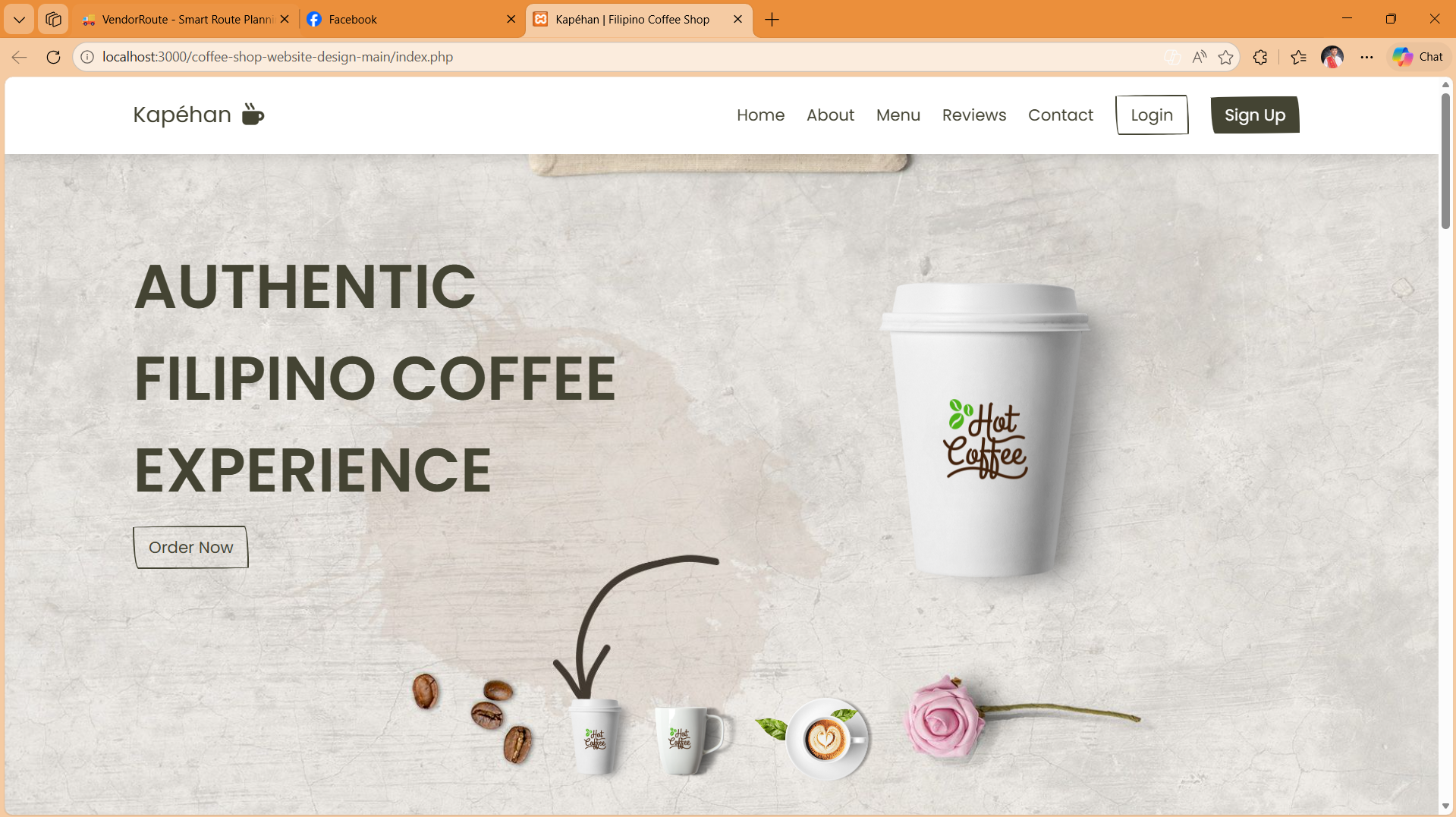 Kapéhan Filipino Coffee Shop Website